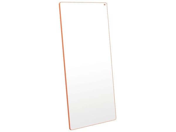 Nobo Move & Meet ekstra whiteboardtavle 180x90 cm oransje ramme, Stål, Horisontalt/vertikalt, Bærbar, Magnetisk