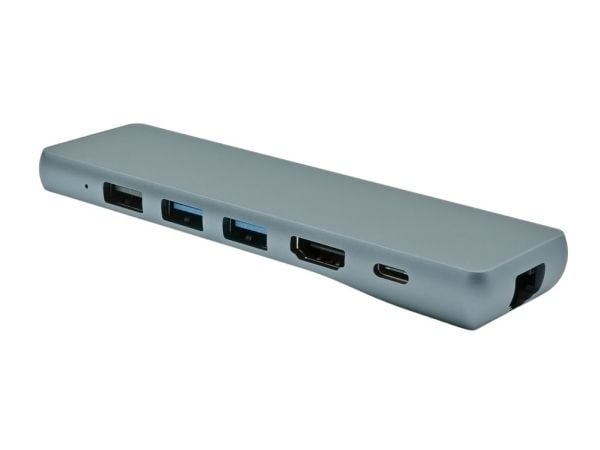 ProXtend 8in1 MultiHub - Dokkingstasjon - USB-C 3.2 Gen 1 x 2 - HDMI - 1GbE - for Apple MacBook Pro