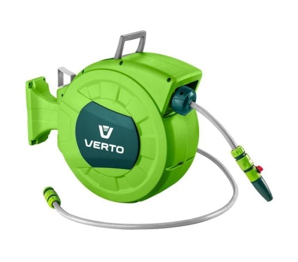 Verto 15G891, Väggmonterad rulle, Automatisk, Grön, Plast, Väggmonterad, Polyvinylklorid (PVC)