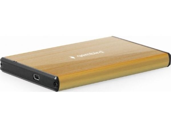 Gembird EE2-U3S-3-GL - Lagringspakke - 2,5" - SATA 6Gb/s - USB 3.0 - gull