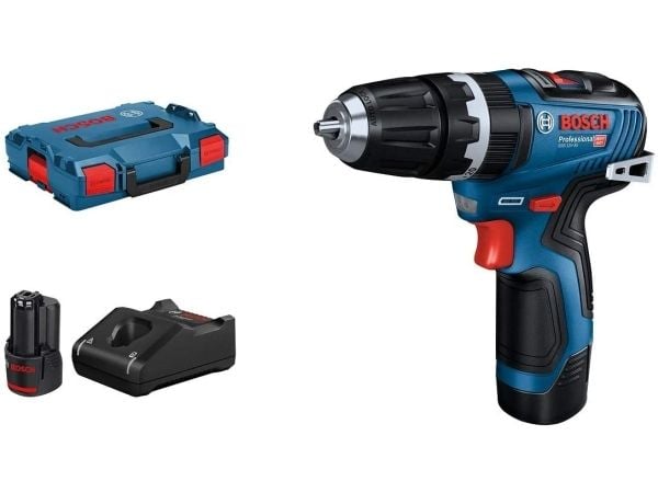 Bosch GSB 12V-35 Professional - Drill/driver - trådløs - 2 hastigheter 10 mm - 35 N·m - 2 batterier - 12 V