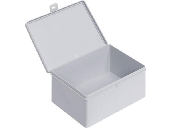 Alutec 66019 boks med hengsel (L x B x H) 180 x 140 x 80 mm grå 1 stk