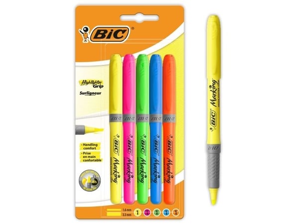 BIC 951344, 5 kpl, Monivärinen