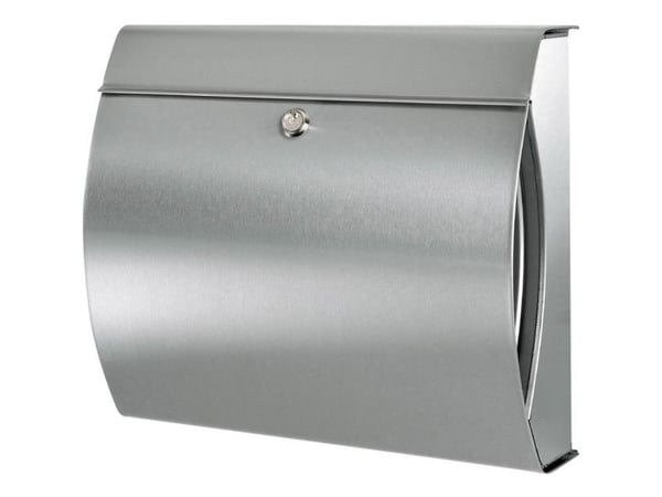 Postbox Burg Wächter VERONA 3844 ES Rostfritt stål Silver Nyckellås