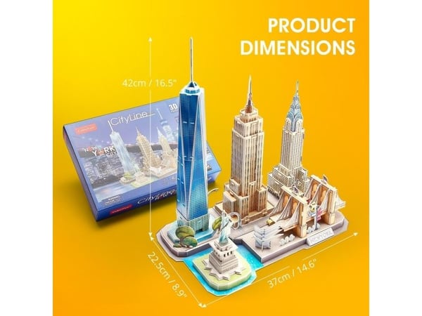 CUBIC FUN CITY LINE 306-20255 3D PALAPELI - NEW YORK
