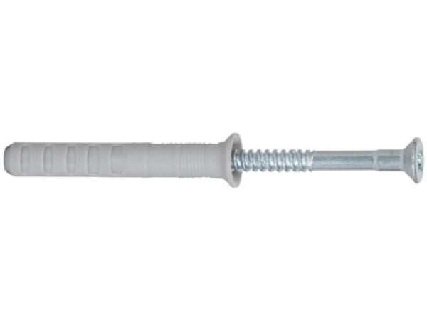 Fischer 50354, Skrue- og veggpluggsett, Murstein, Betong, Pozidriv, PZ2, 40 mm, 6 mm