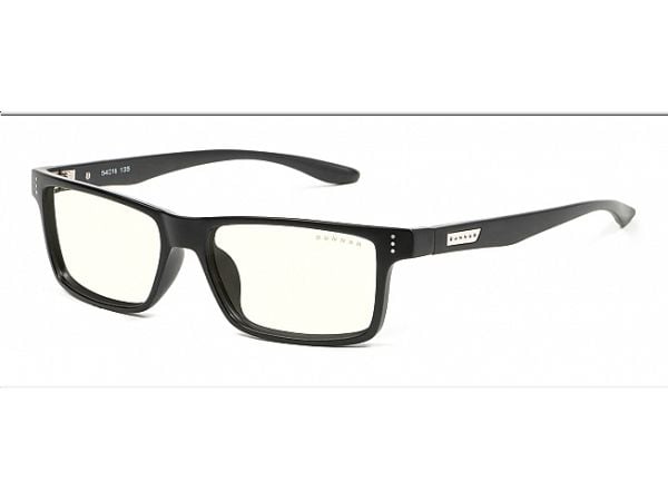 Gunnar Optiks Vertex, Rektangel, Vinsj, Svart, Nylon polymer, Bred passform, Klar