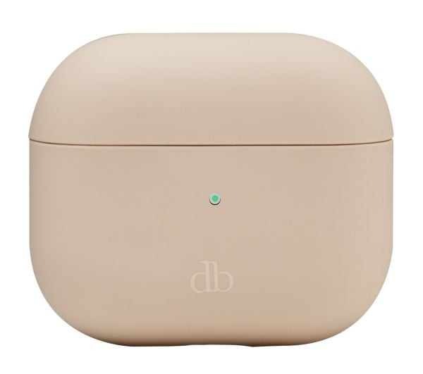 dbramante1928 Costa Rica - Eske for trådløse øretelefoner - resirkulert plast, silikon - rosa sand - for Apple AirPods (3. generasjon)