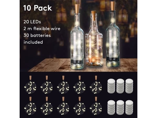 Goobay 49854, Figur, Brun, Sølv, Kopper, Polyvinylklorid (PVC), IP20, Flaske, CE, WEEE