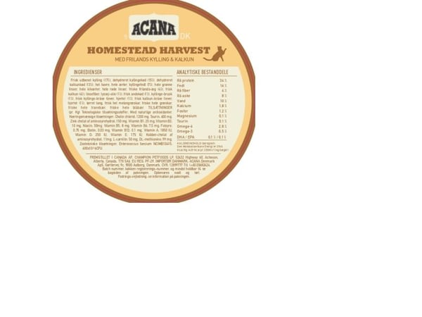 Acana Homestead Harvest Cat 4,5 kg