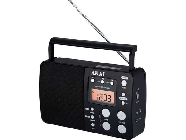 Akai APR-200, Bærbar, Digitalt, AM, FM, SW, 87,5 - 108 MHz, 522 - 1620 kHz, 1 W