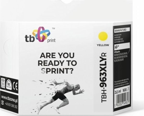 Blekk til HP OfficeJet Pro 9020 TBH-963XLYR YE