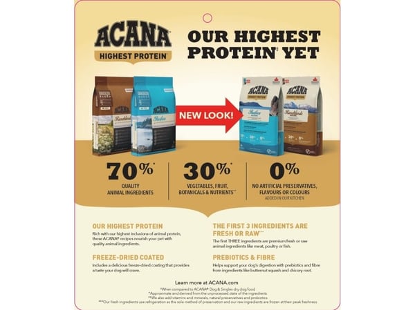 ACANA Highest Protein Ranchlands - tørfoder til hunde - 6 kg
