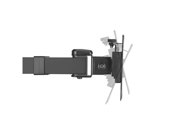 LogiLink BP0106, Festeklemme/gjennomføring, 12 kg, 43,2 cm (17"), 81,3 cm (32"), 100 x 100 mm, Sort