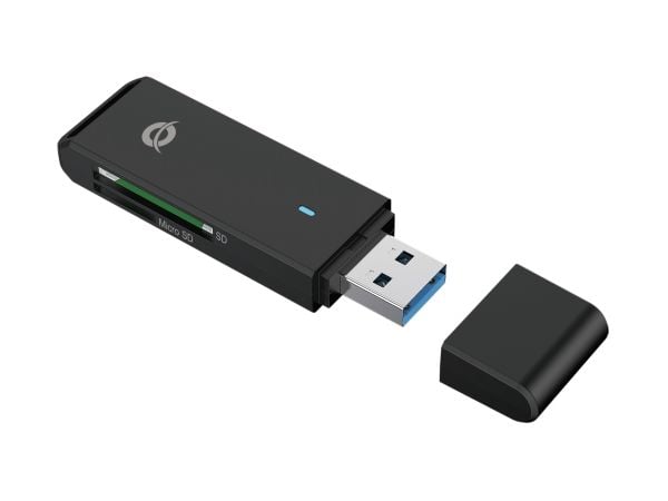 Conceptronic BIAN02B, MicroSD (TransFlash), MicroSDHC, MicroSDXC, SD, SDHC, SDXC, Sort, USB 3.2 Gen 1 (3.1 Gen 1) Type-A, 21,5 mm, 71,2 mm, 9,6 mm