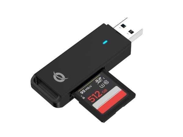 Conceptronic BIAN02B, MicroSD (TransFlash), MicroSDHC, MicroSDXC, SD, SDHC, SDXC, Musta, USB 3.2 Gen 1 (3.1 Gen 1) Type-A, 21,5 mm, 71,2 mm, 9,6 mm