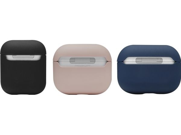 dbramante1928 Costa Rica - Eske for hodemikrotelefoner - resirkulert plast, silikon - rosa sand - for Apple AirPods with Charging Case