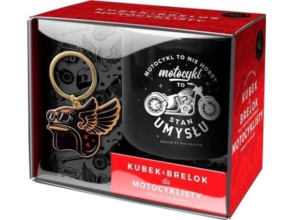 Hobby-motorsykkel krus + nøkkelringsett