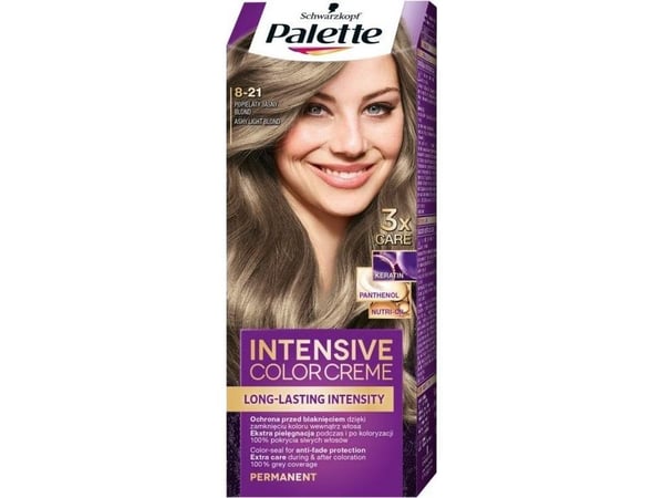 PALETTE_Intensive Color Creme Hair Colorant hårfarge i Cremeie 8-21 Ash Lys Blond