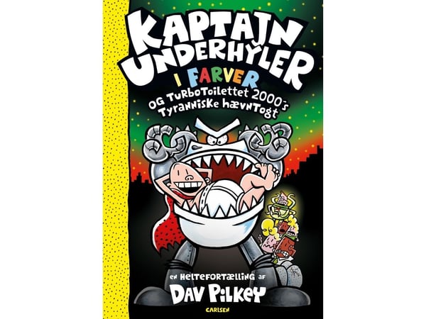 Kaptein Underhyler i farger (11) - Turbo-Toalettet | Dav Pilkey | Språk: Dansk