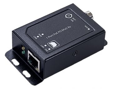 Wantec 5711, 10,100 Mbit/s, 10/100, IEEE 802.3af, IEEE 802.3at, Full, Halv, Sort, 1200 m