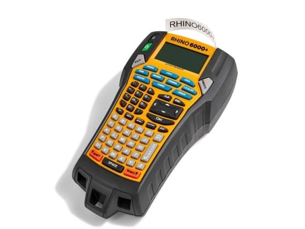 DYMO Rhino 6000+, ABC, Indonesisk, Direkte Termisk & Termisk overføring, 10,16 mm/sek, Svart, Gult