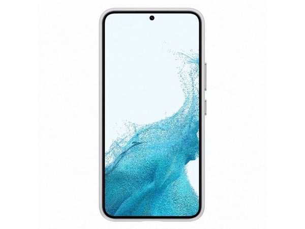 Samsung EF-VS901 - Baksidesskydd för mobiltelefon - genuint läder - ljusgrå - för Galaxy S22