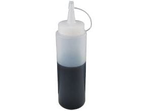 Plastflaske 350 ml Ø5.5x19 cm med Tud/Skruelåg Klar,10 stk/pk