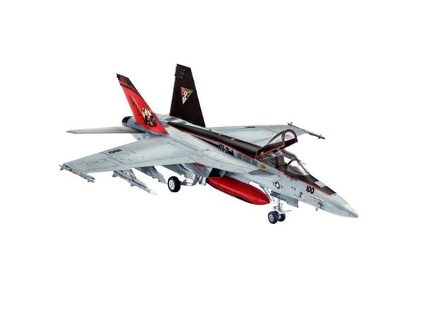 Revell F/A-18E Super Hornet, Luftfarkostmodell med fast vinge, Monteringssats, 1:144, Boeing F/A-18E/F Super Hornet, Plast, Mellanliggande