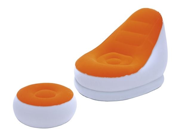 Bestway Comfort Cruiser Gråblå Liggestol 121 x 100 x 86cm