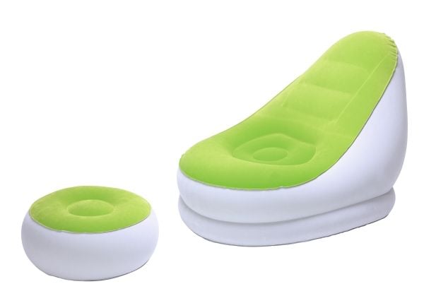 Bestway Comfort Cruiser Gråblå Liggestol 121 x 100 x 86cm