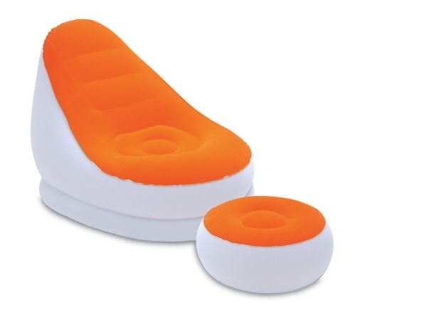 Bestway Comfort Cruiser Gråblå Liggestol 121 x 100 x 86cm