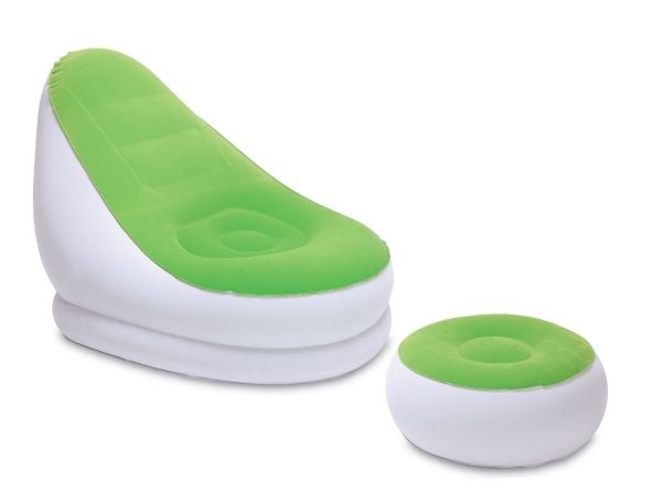 Bestway Comfort Cruiser Gråblå Liggestol 121 x 100 x 86cm