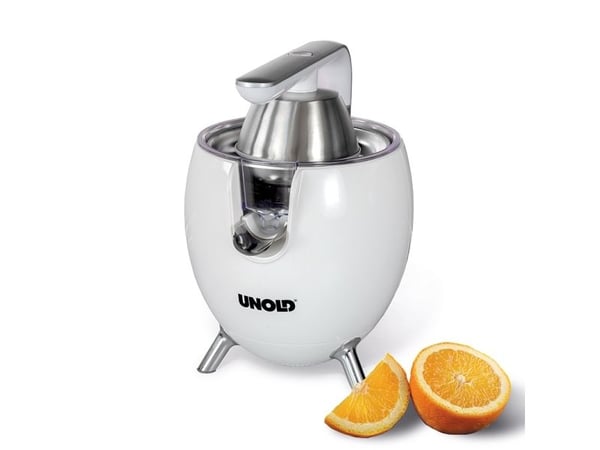 Unold Power Juicy, Håndpresse, Hvit, 1 m, Rustfritt stål, Plast, Rustfritt stål, 1100 W