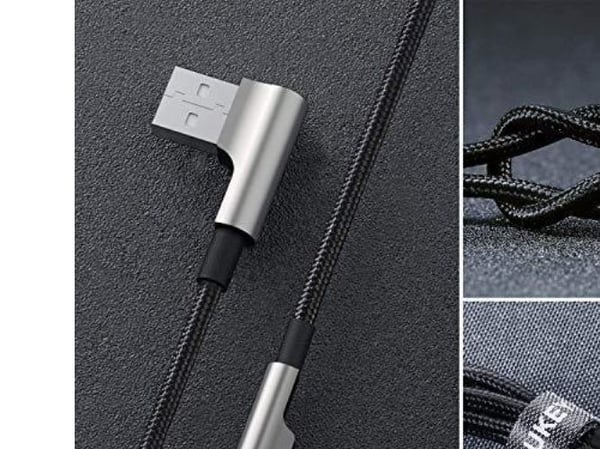 Aukey USB-kabel USB-A till Lightning 2 m svart (CB-AL01 BLACK)