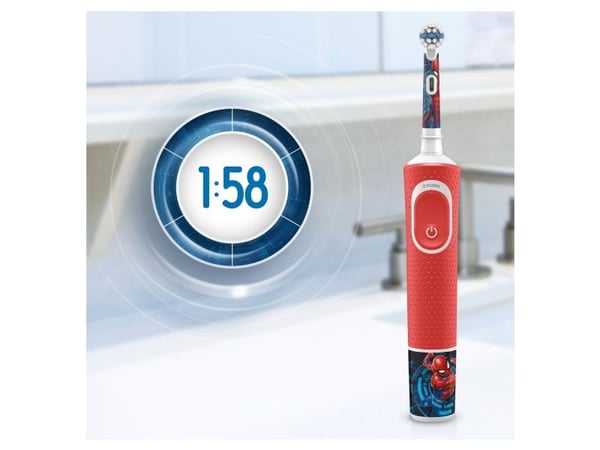 Oral-B Vitality Kids D100 Spiderman el-tandborste - röd