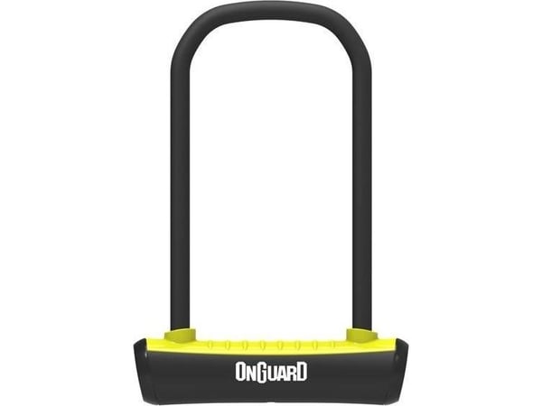 OnGuard sykkellås ONGUARD NEON 8152YL U-lås - 115 mm/292 mm, holder + 2 nøkler gul (NY)