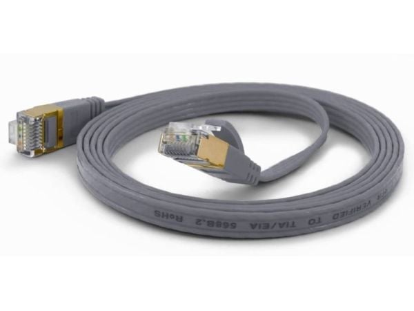 wantec - Koblingskabel - RJ-45 (hann) til RJ-45 (hann) - 2 m - CAT 6a - grå