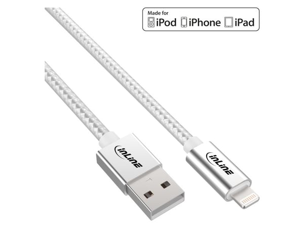 InLine 31411A, Hopea, USB A, Lightning, 1 m, Uros, Uros