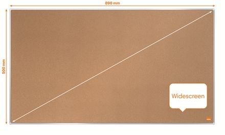 Nobo Impression Pro Widescreen korktavle 40" 89x50cm, Kork