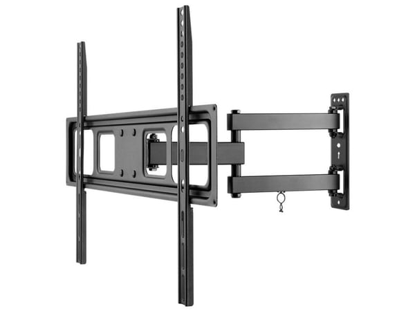 Goobay 49745, 200 x 200 mm, 600 x 400 mm, -15 - 10°, -90 - 90°, Stål, Sort