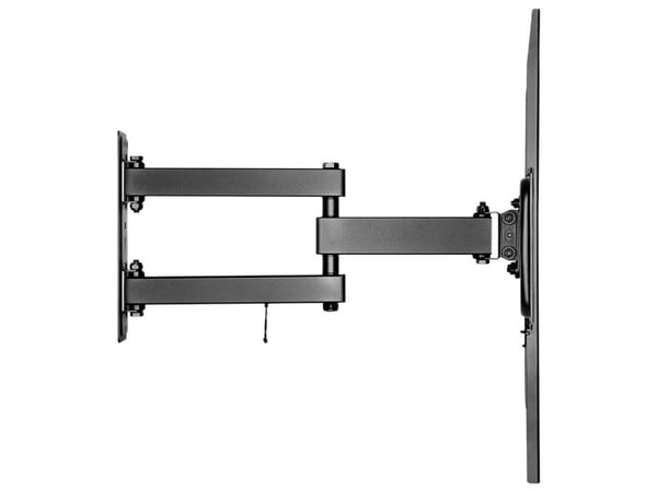 Goobay 49745, 200 x 200 mm, 600 x 400 mm, -15 - 10°, -90 - 90°, Stål, Sort