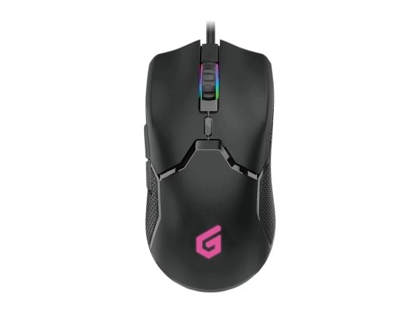 Conceptronic DJEBBEL05B 6D - Mus - ergonomisk - høyrehendt - optisk - 6 knapper - kablet - USB 2.0 - svart