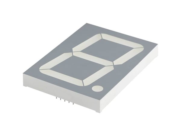Kingbright 7-segmentsvisning Rød 101.2 mm 7.4 V Ciffertal: 1