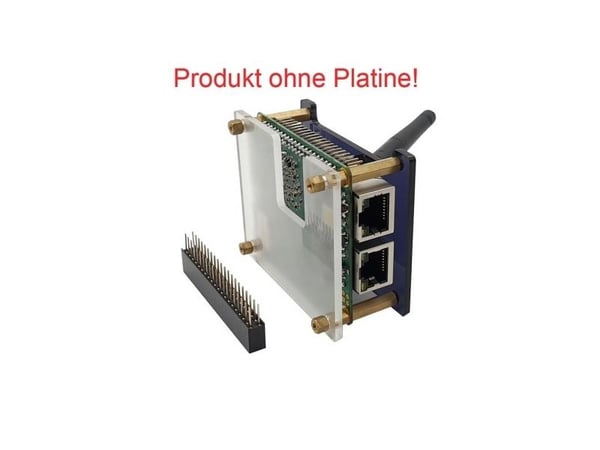 Radxa RockPi_Dev_Pack SBC-kabinett svart