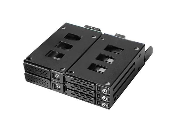 Jou Jye Computer JJ-N-2937NVME16, HDD/SSD-kabinett, 2.5", SAS, SAS-2, SAS-3, SATA, Serial ATA II, Serial ATA III, 12 Gbit/s, Svart