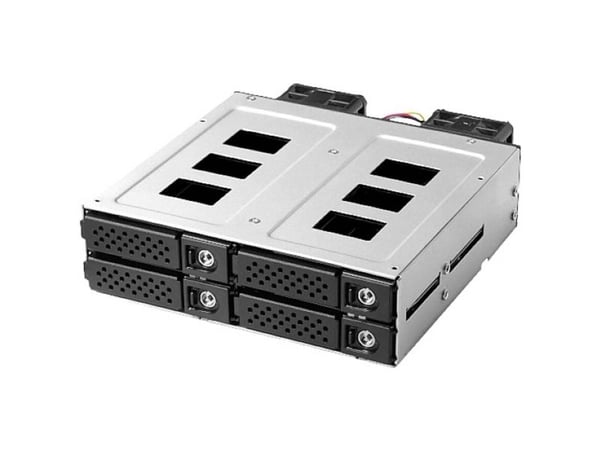 Wortmann 4-i-1 NVMe U.2 SSD adapter MSAS black