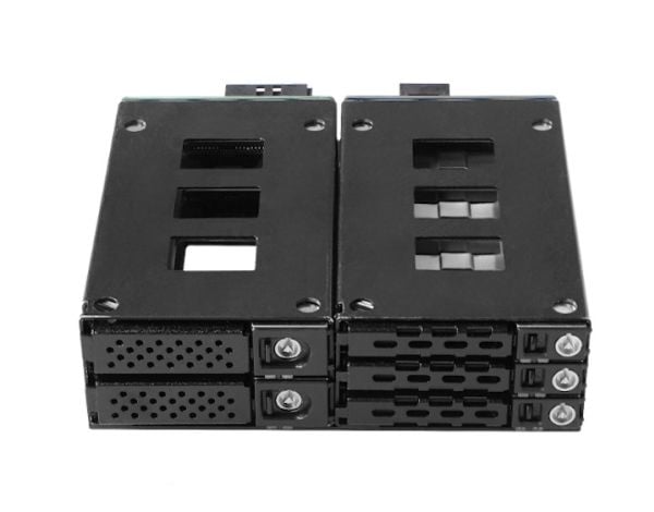 Jou Jye Computer JJ-N-2937NVME16, HDD- / SSD kabinett, 2.5", SAS, SAS-2, SAS-3, SATA, Serial ATA II, Serial ATA III, 12 Gbit/s, Svart