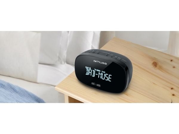 Muse M-150 CDB, Klokke, Analog og digital, DAB, DAB+, FM, PLL, LCD, Sort, Knapper