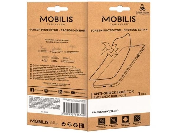 Mobilis Anti-Shock IK06 - Skjermbeskyttelse for nettbrett - ubrytelig - blank - for Unitech EA510